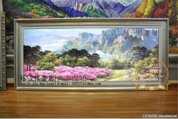 欧式装饰画 客厅风景油画 手绘写实风景油画